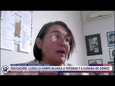 La “Carpa Blanca” itinerante llega a Iriondo: reclamos docentes en Totoras y Cañada de Gómez