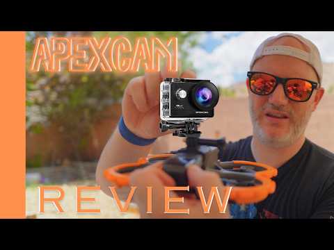 Apexcam 4K 60FPS 64MP EIS WiFi Action Camera with 64GB Memory Card Waterproof Underwater Camera 40M Sport Camera 2.0'LCD 2.4G Remote Control 2X1350mAh Batteries and Multiple accessorie video review thumbnail