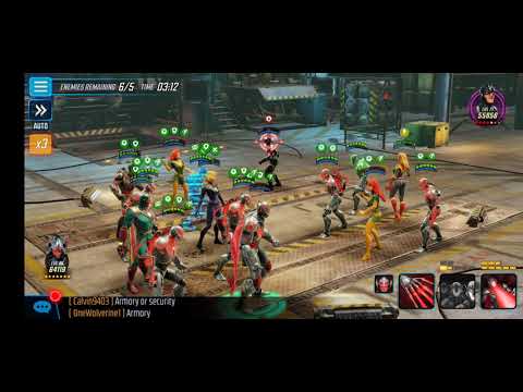 Arena - Fighting 353k Blackbolt+team - Marvel Strike Force