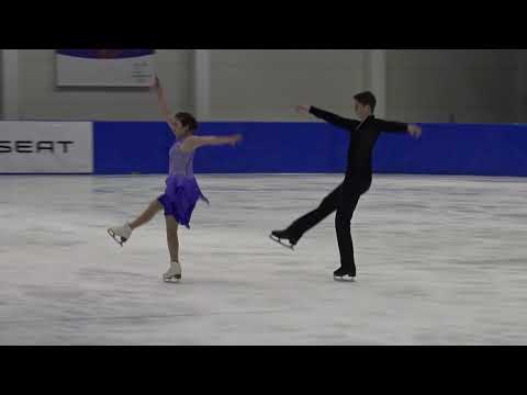 1. Christmas Cup 2018: Lara Luft and Asaf Kazimof (GER) - ID Junior Free Dance
