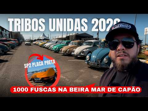 TRIBOS UNIDAS 2026 - MAIS DE 1000 FUSCAS NA BEIRA MAR DE CAPÃO DA CANOA/RS
