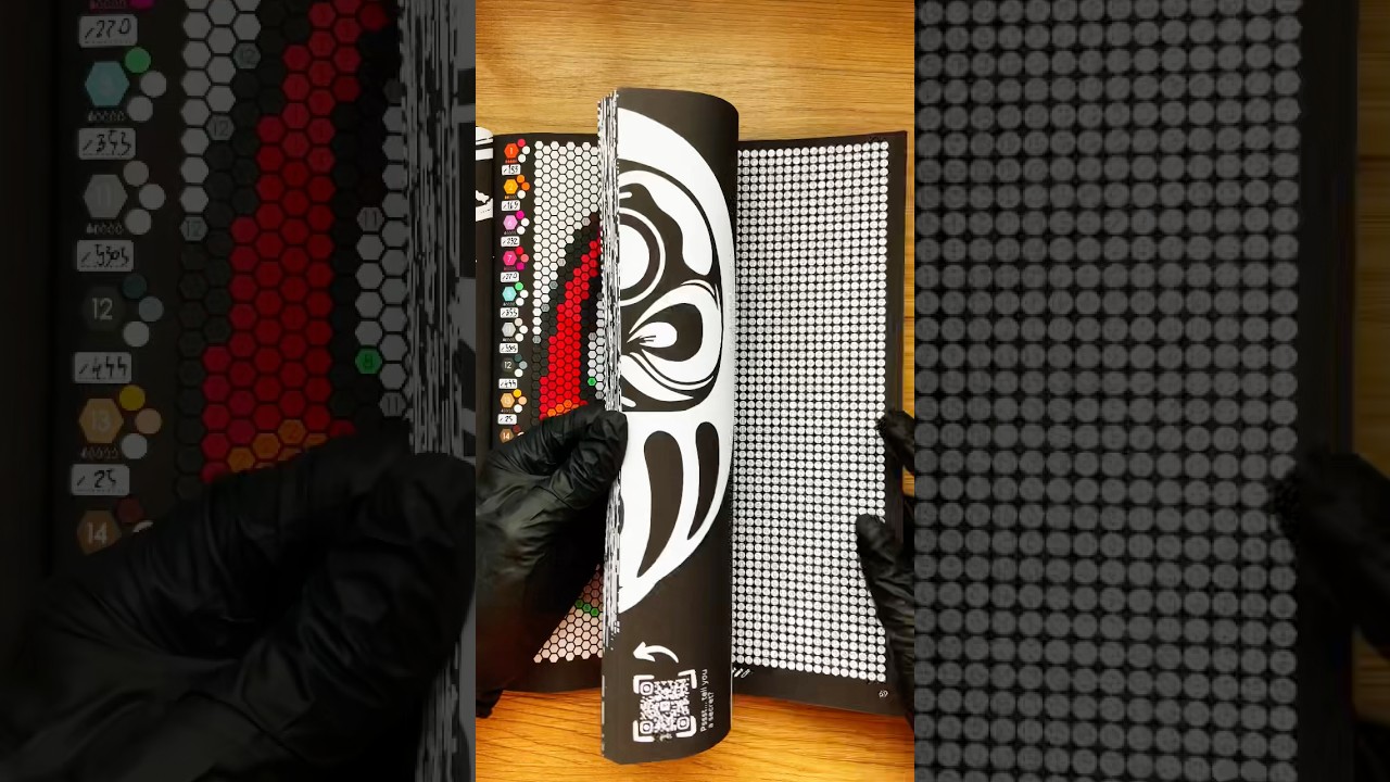 Coloring page from “Color by Number - Japan [Black]” #colorbynumber #coloringbook #adultcoloring