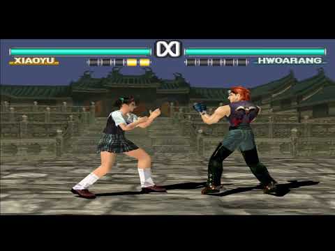 Tekken 3 Move sweep  xiaoyu with Julia moves with the stomp to Hwoarang