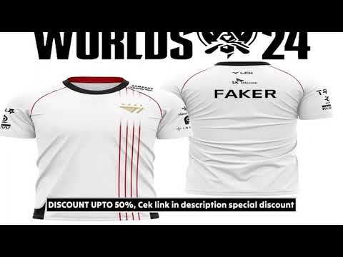 2024 New T1 Esports Team Uniform T-shirt League Of Legends World Finals Jersey T Shirt LOL Games Fak
