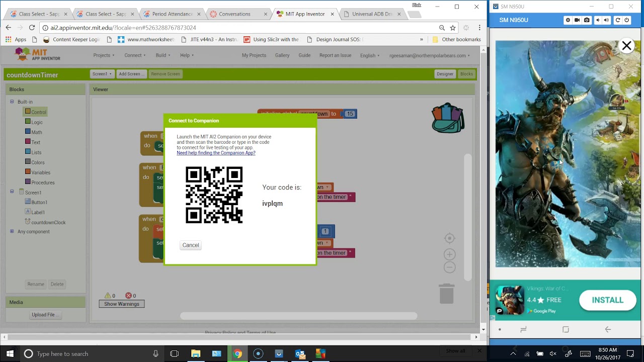 Creating A Countdown Timer App Inventor 2