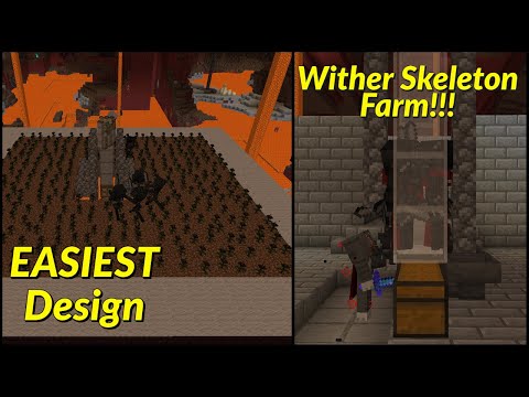 EASIEST Auto Wither Skeleton Farm Tutorial! 130+ Skulls/hr! | Best Early Game Minecraft 1.20 Farms