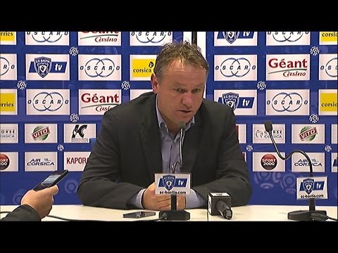Conférence de presse SC Bastia - Girondins de Bordeaux (3-1) / 2012-13