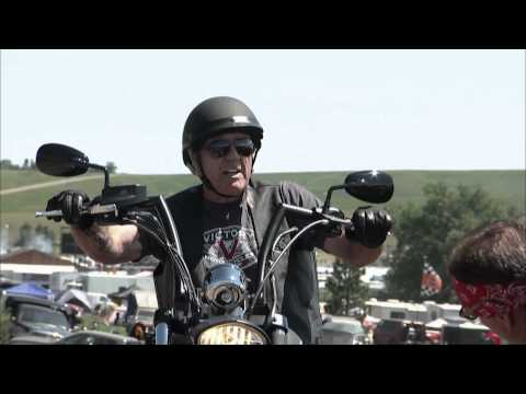 The Gunny and his Victory Motorcycle at Sturgis