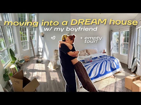 MOVING INTO MY DREAM HOUSE! 🏠🔑 empty tour, moving out with boyfriend vlog