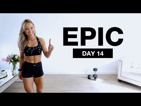 Day 14 of EPIC | Full Body Workout at Home with Dumbbells - Superset