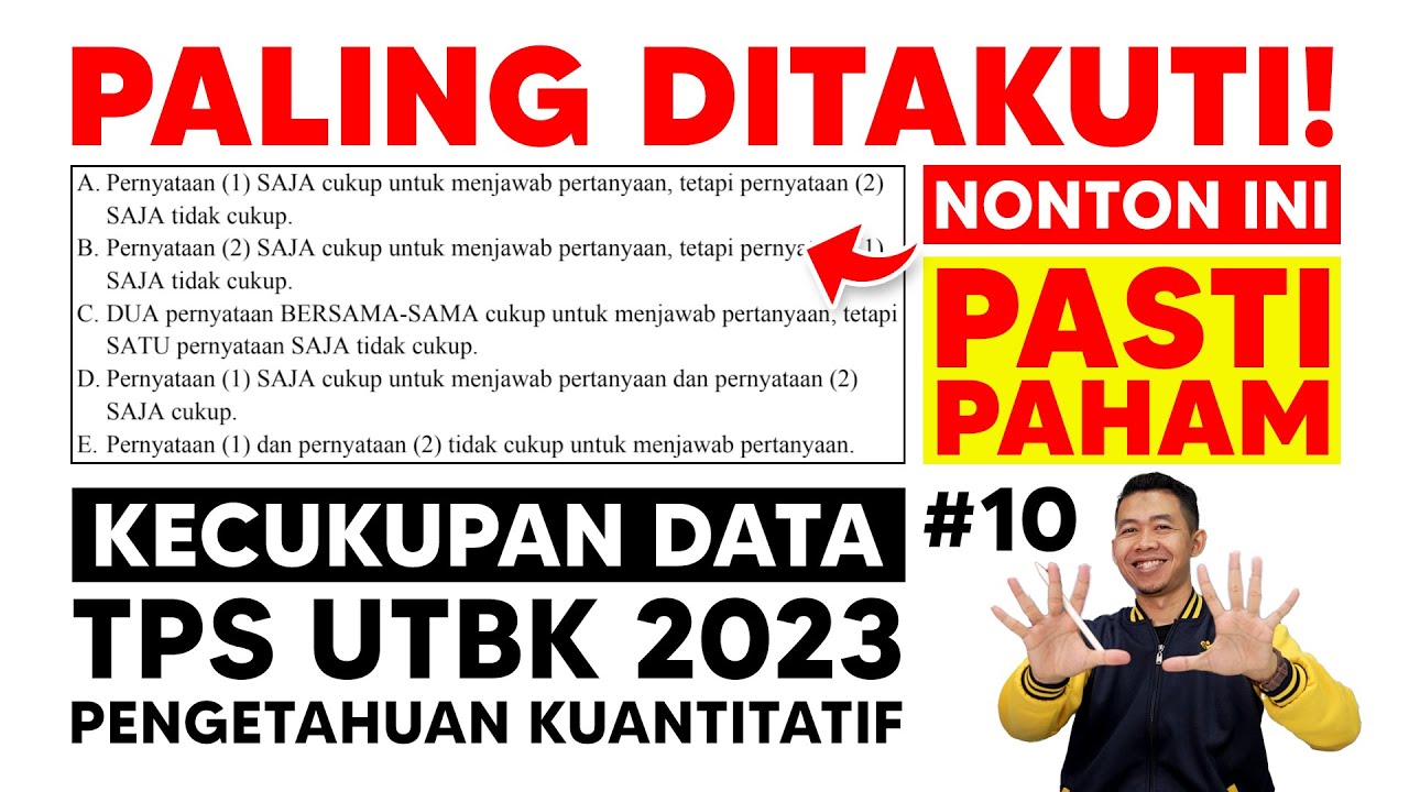 SOAL TPS UTBK SNBT 2023 KECUKUPAN DATA