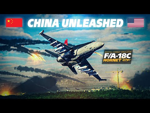 China Unleashed | Surprise Air Strike On US Base | F/A-18C Hornet | Digital Combat Simulator | DCS |