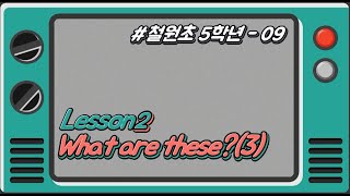 [철원초 5학년]_#9_Lesson2. What are these?(3)