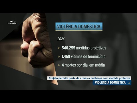 Porte de arma para mulher sob medida protetiva tem aprovação da CDH