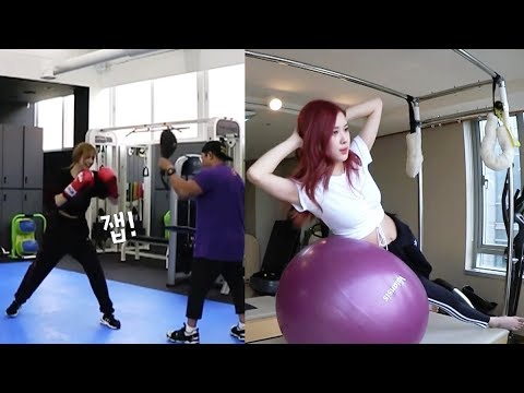BLACKPINK HOUSE EP. 12 - 2 | CHAELISA WORK OUT MOMENTS | LISA BOXING & ROSE PILATES