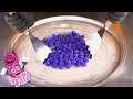 ASMR Blueberry Ice Cream Rolls