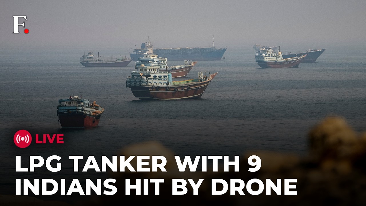 Strait of Hormuz LIVE: Drone Hits LPG Tanker Near Strait Of Hormuz, 9 Indians Among Crew Onboard