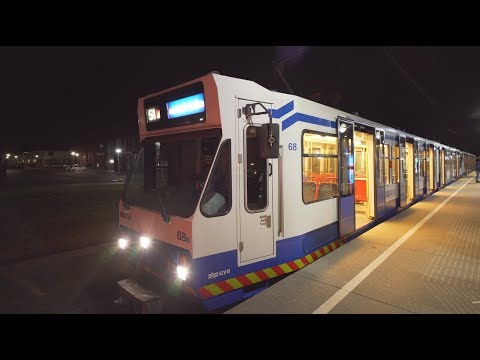 Netherlands, Amstelveen, metro 51 night ride from Uilenstede to Westwijk