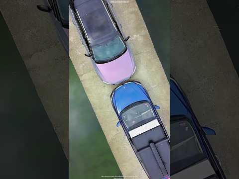 These Two Cars Got Stuck on a Narrow Road