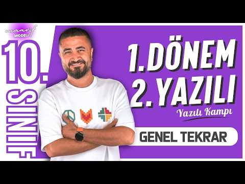 10.Sınıf 1.Dönem 2.Yazılı Genel Tekrar + Soru Avcısı  | YAZILI KAMPI | Rehber Matematik