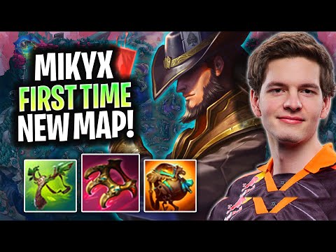 MIKYX FIRST TIME TWISTED FATE ON THE NEW MAP! | FNC Mikyx Plays Twisted Fate Support vs Thresh!
