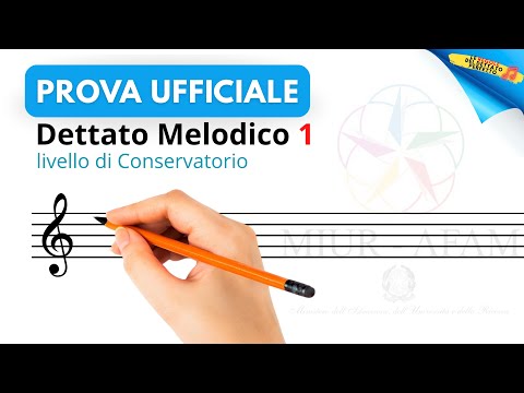 Dettato Melodico completo N°1: Test ufficiale ministeriale AFAM (video)