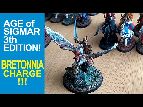 I played my first Age of Sigmar 3th Edition Game with Bretonnia 1000p vs Lumineth Realm Lords
