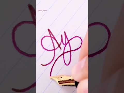 Aija Name Write with Fountain Flex Pen #fyp #shorts #short #viral