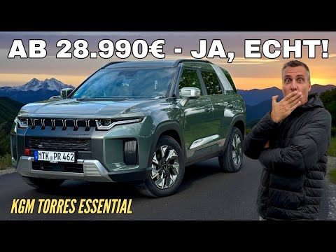 KGM TORRES ESSENTIAL: From €28,990 - that affordable?! SUV with plenty of space, available as a p...