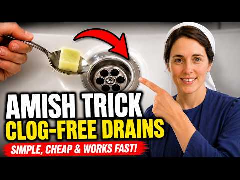Throw it in the sink and the drain will never clog again! (The Amish Way)