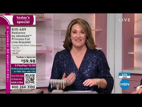 Radiance by Absolute Simulated Diamond Princess Cut Line...