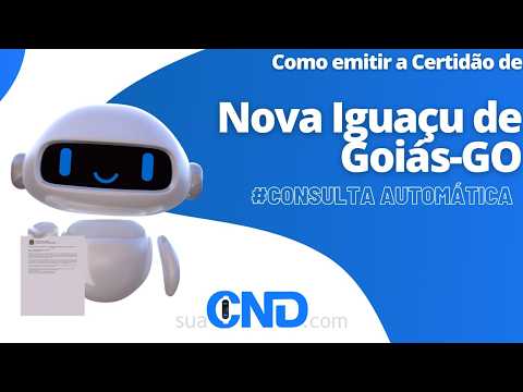 Como emitir a certidão negativa de Nova Iguaçu de Goiás-GO  em apenas 2 minuto! :)