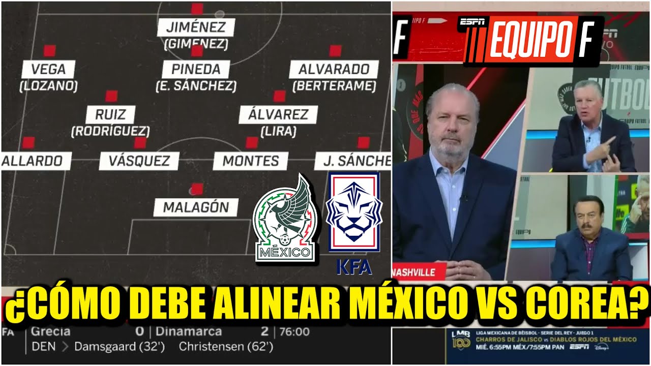 La selección mexicana SACUDIRÍA su alineación cambiando al Chucky Lozano por Alexis Vega | Equipo F
