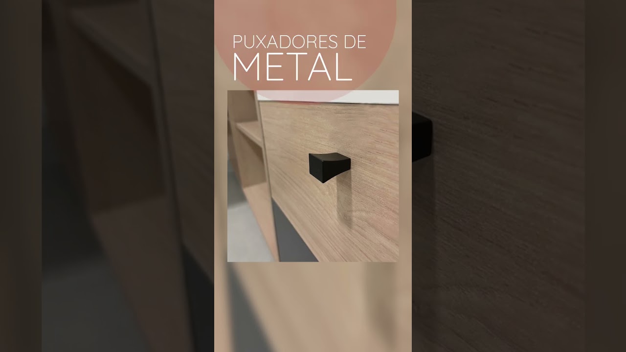 Thumbnail do vídeo - Escrivaninha Next - Carvalho/Branco/Grafito