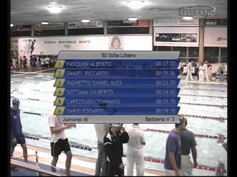 Eliminatorie 3 dei 50 Stile Libero Juniores Maschi - 16 Memorial Chiara Giavi