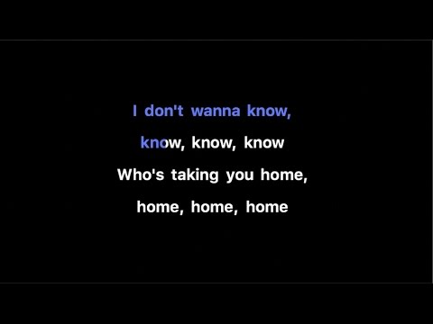 Maroon 5 - Don't Wanna Know Karaoke