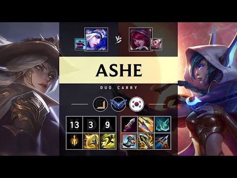 Ashe ADC vs Xayah - KR Diamond Patch 25.18