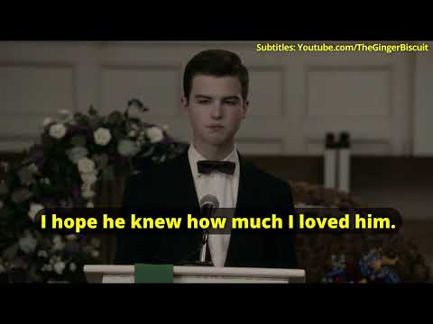 Sheldon's Speech at George Senior's Funeral [S07Ep13] [ENG Subtitles]