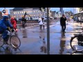 Cycling In The Rain Morning Rush Hour In Utrecht Netherlands