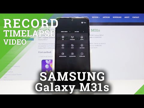 How to Record Timelapse Video in SAMSUNG Galaxy M31s – Speed Up Video