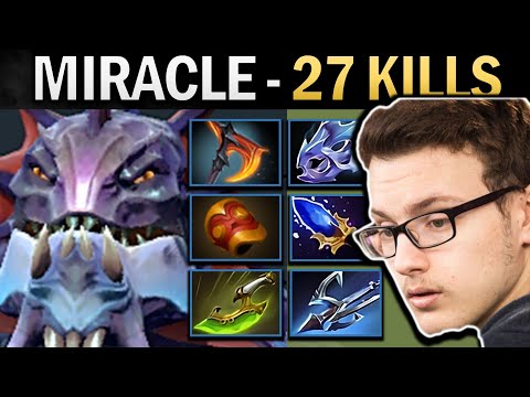 Slardar Gameplay Miracle with 27 Kills and Moon Shard - Dota Ringmaster Dota 2