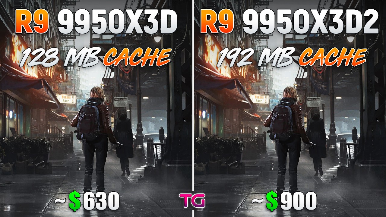 Ryzen 9 9950X3D2 vs Ryzen 9 9950X3D - Test in 10 Games