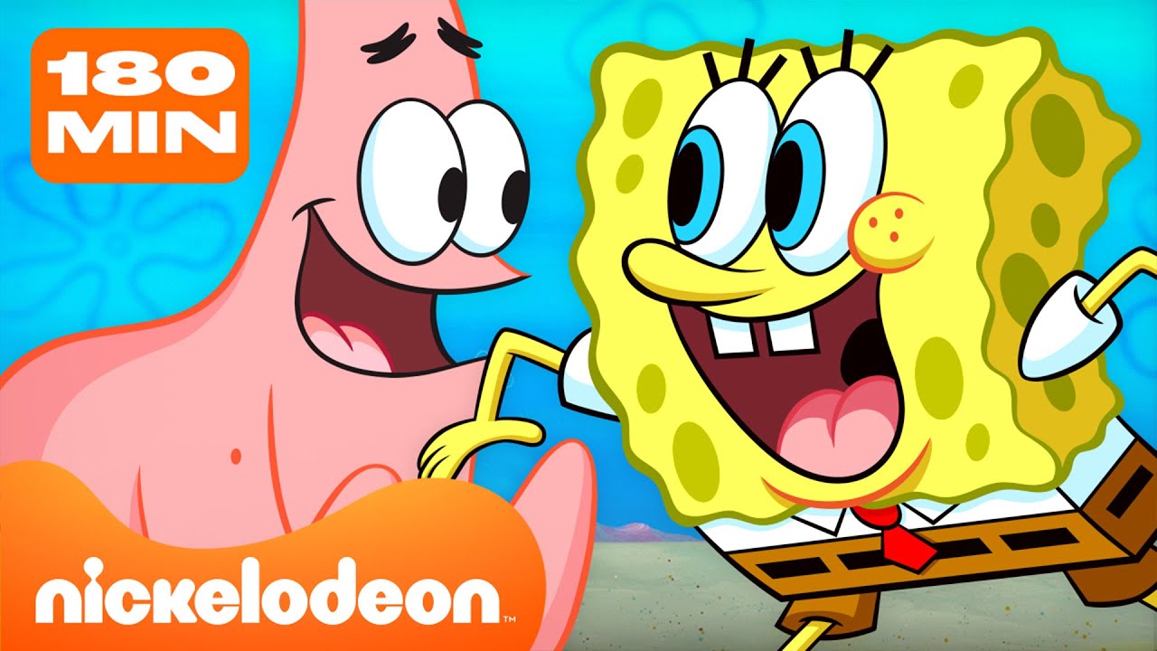 Bob Esponja e Patrick sendo melhores amigos por 180 minutos seguidos | Nickelodeon em Português