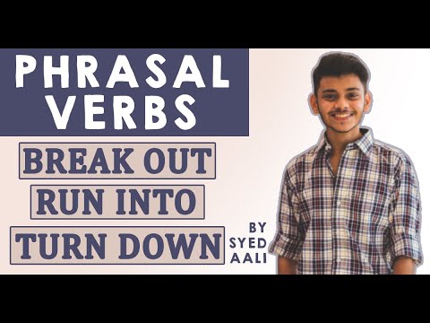 Phrasal verb 7: Break Out, Run Into, Turn Down | Dr. English | Lingo School Of Languages