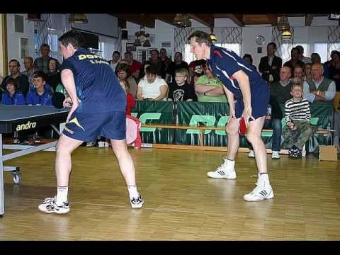 Tischtennisshow Jörg Roßkopf und Steffen Fetzner in Goßmannsdorf 2012