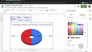 Pie charts in Google Sheets