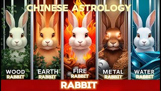 wood, fire, earth, metal, and water Rabbit: Chinese Astrology