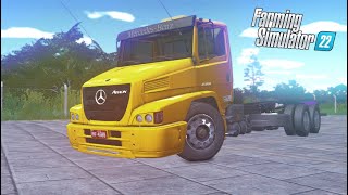 LIBERADO Mod do MERCEDES 2324 TRUCK BITRUCK BR Farming Simulator 22