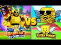 Brainrot Evolution VS Be A Lucky Block RACE