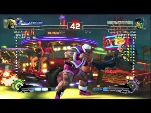 kibao7 [Zangief] Vs alter-stone [M.Bison] SSF4 Japanese Online Ranked Matches - PSN